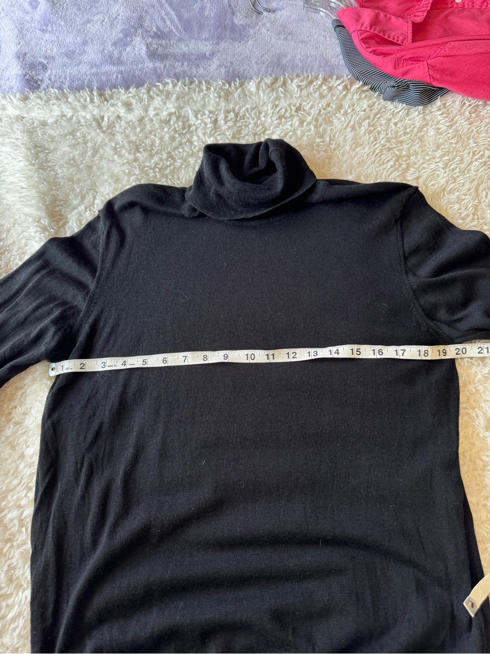 NN07 black turtleneck sweater Richard 6630 100% extra fine merino wool top - Picture 6 of 11